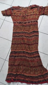 NWOT Vintage Women’s Dress Long Modest Peasant Made In India   - Picture 1 of 7