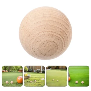 4pcs Wood Croquet Set Lawn Games Craft Painting 3.5 cm Kid Party Interactive Toy - Picture 1 of 12