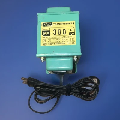 Nissyo MF 300 U Power Step Up Down Transformer Japan Japanese Tank MF-300-U W - Image 1 of 4