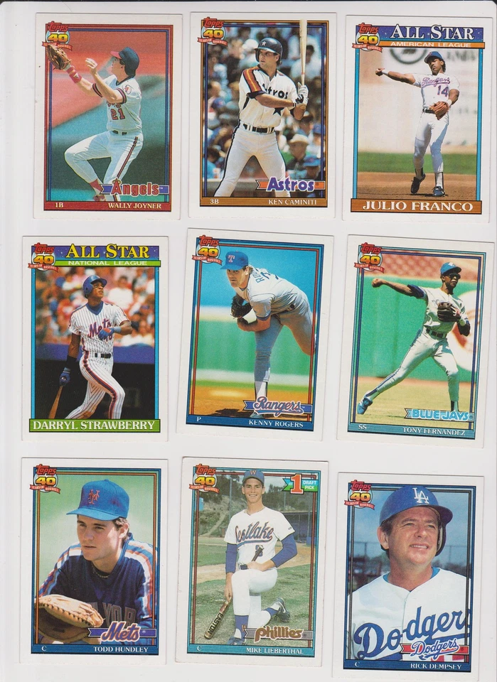 1991 Topps U Pick Collection Set Lot -- Get 40% off!! - Image 1 of 1