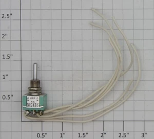 ACME 0702-7 DPDT Mini Momentary On/Off/Momentary Kippschalter 6A @ 125VAC kabelgebunden - Bild 1 von 2