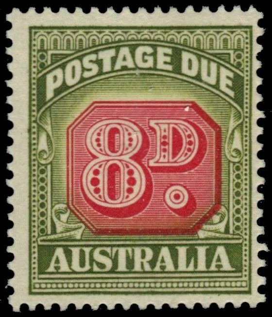 AUSTRALIA J92 (SG D138) - Numeral of Value "1958 Postage Due" Die II (pa95466) - Image 1 of 1