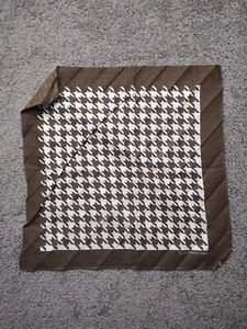 VTG BROWN HOUNDSTOOTH BANDANA Scarf ALL COTTON RN-13962 - Picture 1 of 6