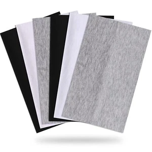 6 Pack Wide Headbands for Women Stretchy Workout Non-Slip Hair Bands Black - Picture 1 of 6