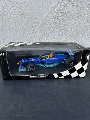 Mini champs 1/18 Red Bull Dauber Petronas C18 P.Diniz Formula One Car - Image 1 of 4