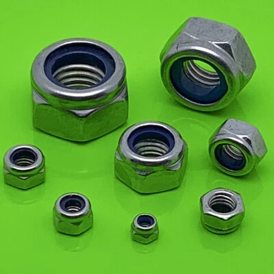 SELBSTSICHERNDE STOPP MUTTERN SICHERUNGSMUTTER EDELSTAHL A2 DIN 985 M2,5 - M12 - Bild 1 von 4