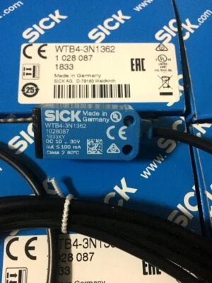 SICK WTB4-3N1362 Photoelectric Sensor New One Expedited Shipping WTB43N1362 - Image 1 of 2
