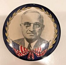 Harry S. Truman Presidential political Button 3 1/2