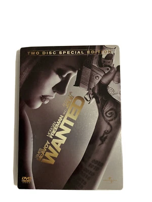 Wanted EDICIÓN ESPECIAL LIMITADA LATA SET DVD 2 discos (MA15+, 2008) Angelina Jolie Foto 1 de 2