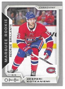 2018-19 O-PEE-CHEE JESPERI KOTKANIEMI SILVER MARQUEE RC #623 MONTREAL CANADIENS - Bild 1 von 2
