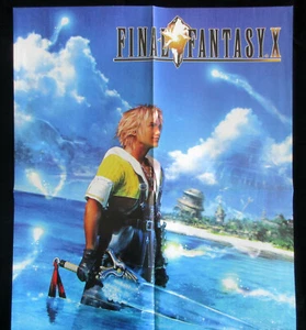 Final Fantasy X 10 Square Enix rare Promo Poster 54 x 42 cm folded f Magazine - Bild 1 von 7