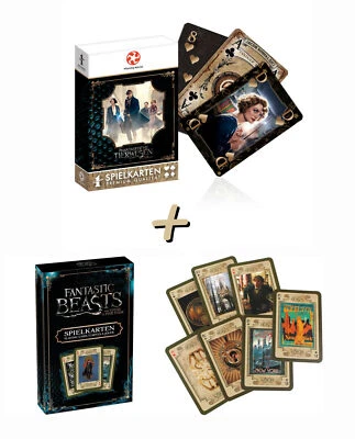 Phantastische Tierwesen Spielkarten 2er Set - (Winning Moves + Ass Altenburger)