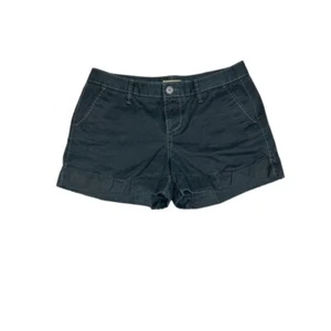 Old Navy Women's Black Shorts Size 6 Large Cuff Cotton - Picture 1 of 4