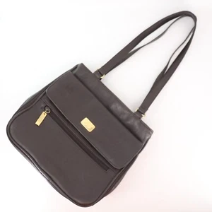 Metro Handbag Women Brown Faux Leather Organizer Multi Section Shoulder Bag - Picture 1 of 12
