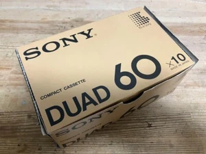[ New ] SONY DUAD 60 Type III (Fe-Cr) POSITION Cassette Tape lot of 10 - Picture 1 of 4