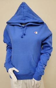 NWT Champion Small Groove Blue Fleece Pull Over Hoodie - Picture 1 of 4