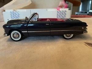 FRANKLIN MINT 1949 FORD CUSTOM CONVERTIBLE CAR MODEL 1:24 SCALE. - Picture 1 of 10
