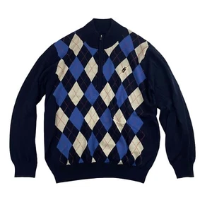 Suéter suéter FootJoy WOOL Forrest Creek Golf Club Azul Arcila 1/4 Cremallera Talla M - Imagen 1 de 7