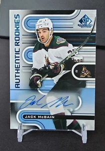 2022-23 Upper Deck SP Game Used Jack McBain Authentic Rookies Auto Blue - Picture 1 of 2