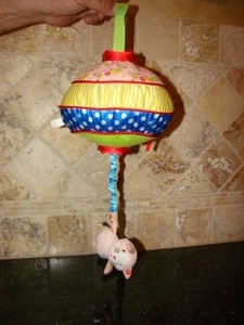 Manhattan Toy Little Bloom Musical Hanging Crib Plush Kitten Taggie Activity - Picture 1 of 7