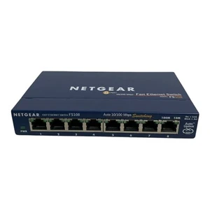 NETGEAR ProSafe Switch 8 Port 10/100 FS108v2 Fast Ethernet - Picture 1 of 6