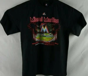 Miami Marlins Shirt Men's Medium Opening Night April 4, 2012 - Picture 1 of 3