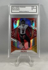 Kyle Pitts Graded 10 Gem Mint 2021 Panini Phoenix Fire Burst Prizm Rookie Card 