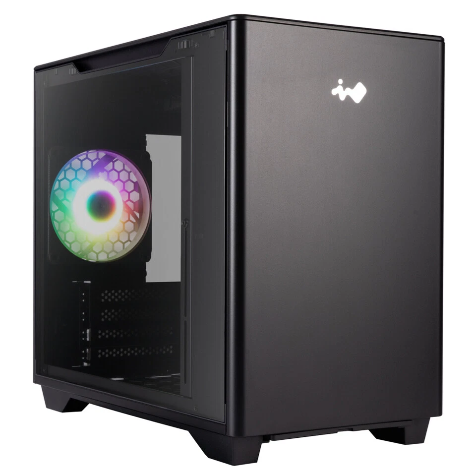 In Win A3 BLACK Mini Tower Vetro Temperato No-Power mini ITX/microATX Nero - Immagine 1 di 1