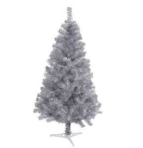 Fawyn 6 Fuß funkelnder wunderschöner faltbarer künstlicher Lametta Weihnachtsbaum Silber - Bild 1 von 6