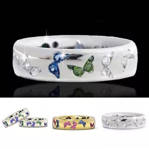 Anello Donna Buttfly Colore Zirconi Misti -Semplicità Anelli Squisiti De' - Foto 1 di 15