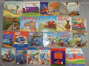 21 kids books bulk lot TRAIN THEMED tracks shortcut thomas some leveled readers - Bild 1 von 20