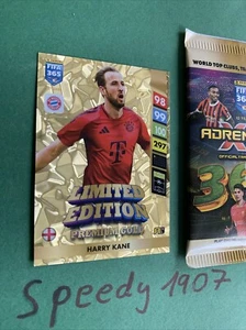 Panini Adrenalyn XL 24 FIFA 25 Limited Premium Gold 2024 Kane Munich 365 - Imagen 1 de 1
