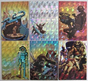 RICHARD CORBEN~1993~PRISM CHASE TRADING CARD SET #P1-P6~COMIC IMAGES~NM/M