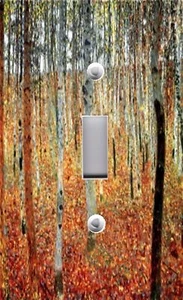 Light Switch Plate Switchplate Cover KLIMT FOREST OF BEECH TREES - Picture 1 of 21