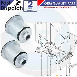 FOR NISSAN PRIMASTAR VAUXHALL VIVARO RENAULT TRAFIC FRONT SUBFRAME BUSHES - Picture 1 of 1