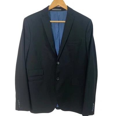 Abrigo Blazer Chaqueta J. Lindeberg Talla 50R Para Hombre Calce Ajustado Lana Deportivo Negro  Foto 1 de 4