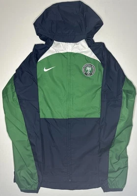 耐克男式小号尼日利亚 AWF 全拉链足球风衣夹克 DN1082-302 全新带标签 — 第 1/4 张图片