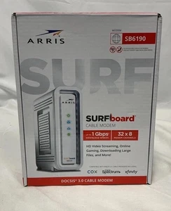 ARRIS Surfboard SB6190-RB DOCSIS 3.0 Cable Modem, White - Picture 1 of 2