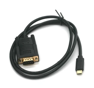 USB-C to DB9-Male Serial Port Adapter FTDI Chipset 3FT - Picture 1 of 3