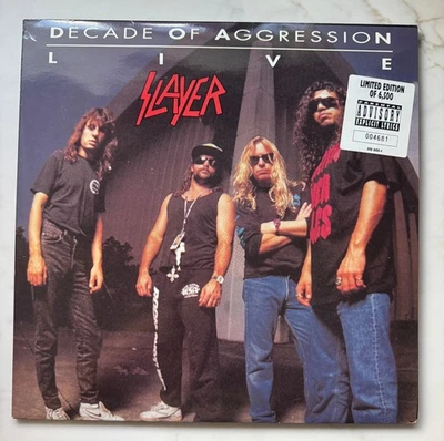 Rare SLAYER Decade Of Aggression LIVE 2LP Original 1991 UK limited with booklet - Image 1 of 4