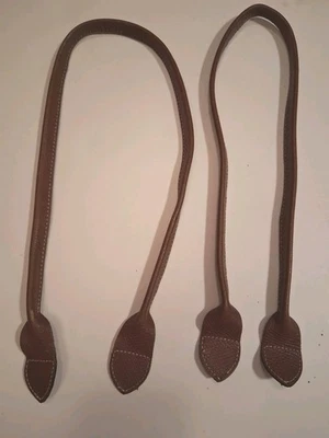 Longchamp Le Pliage Tote Bag  Replacement Brown Leather 28" Long Straps - Image 1 of 4