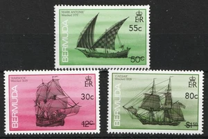 Selten: 1990 Bermuda Sc# 598-600 Segelschiffe. Postfrisch Briefmarkensatz Cv$9,75 - Bild 1 von 1