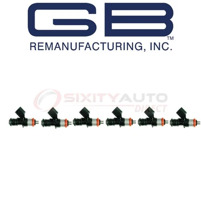 6 pc GB Fuel Injector for 2013-2018 Ford Police Interceptor Utility - Air ca Foto 1 de 4
