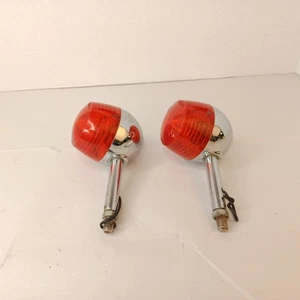 2 Vintage OEM Suzuki 35700 Red Signal Blinker Tail Light Made Japan 1970s - Picture 1 of 4