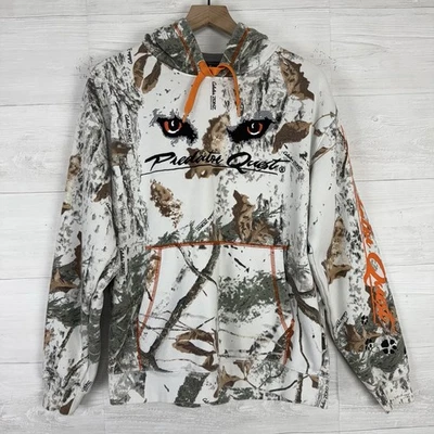 Cabela’s Hoodie Mens Medium Camo Pullover Predator Quest Graphic Hunting Outdoor - Image 1 of 4