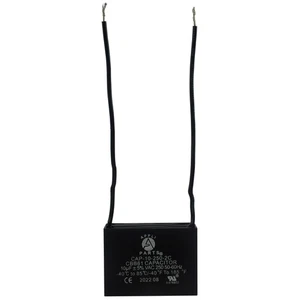 Appli Parts Fan Capacitor 10 mfd (microfarads) uf 250 VAC with 2 Wire Terminal C - Picture 1 of 7