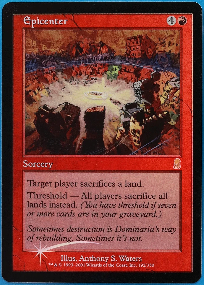 Epicenter FOIL Odyssey NM Red Rare MAGIC GATHERING CARD (ID# 507950) ABUGames - Image 1 of 2