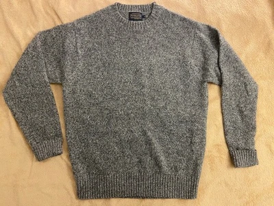 Pendleton Mens Gray Wool Long Sleeve Crew Neck Knitted Pullover Sweater Size M - Image 1 of 4