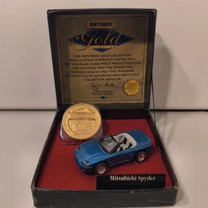 Matchbox Gold Sammlung Fahrzeuge Mitsubishi Spyder 1 of 5000 Limited Edition - Bild 1 von 12