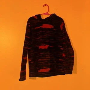 Jumping Beans Kids Pullover Hoodie Size 8 Deep Red/Black Long Sleeve Pocket - Picture 1 of 7